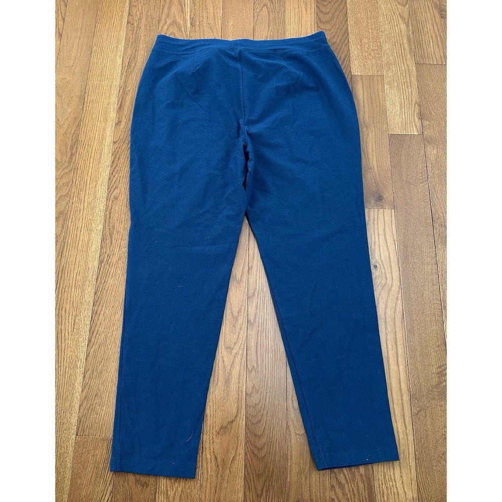 NEW Eileen Fisher Slim Washable Crepe Ankle Pants Blue Atlan Career Size XL NWT - Picture 5 of 11